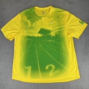 Nike Hayward Field All Over Print Dri Fit Shirt Rare Tracktown 2012 Men's Xl